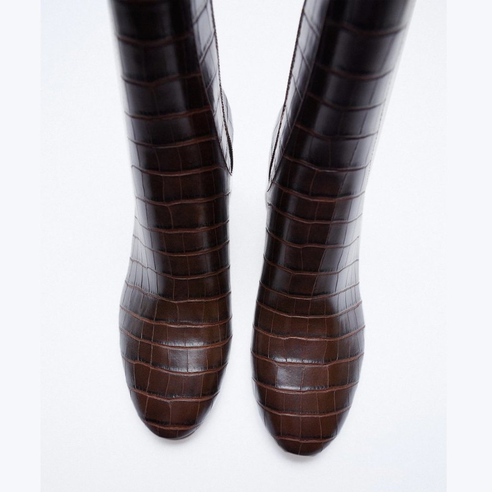 ZARA Mid-Height Ankle Boots - Picture 2 of 13